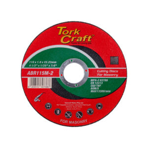 CUTTING DISC MASONRY 115 x 1.0 x 22.22MM - Minimum QTY 10