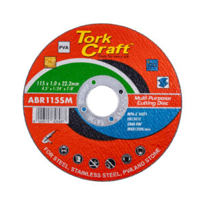 CUTTING DISC MULTI PURPOSE 115 x1.0 x 22.2mm - Minimum QTY 50