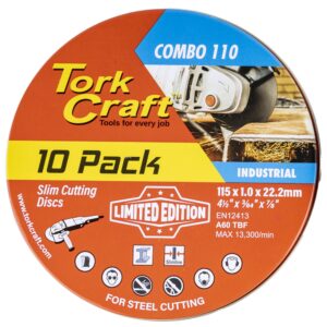 CUTTING DISC IND. METAL 115 x 1.0 x 22.2 - 10 Pack - Minimum QTY 4