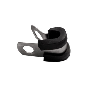 Hose Clamp 6mm X 12mm Rubber B/width Lined Bulk - Minimum QTY 10