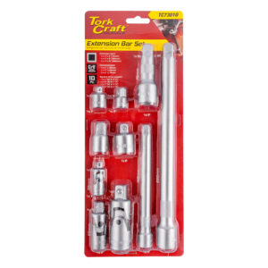 Socket Adaptor & Extention Set 1/2", 1/4", 3/8" 10pc